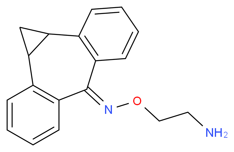 N-(2-aminoethoxy)tetracyclo[10.4.0.0<sup>2</sup>,<sup>4</sup>.0<sup>5</sup>,<sup>1</sup><sup>0</sup>]hexadeca-1(12),5(10),6,8,13,15-hexaen-11-imine_分子结构_CAS_60070-14-6
