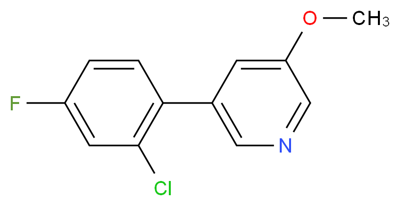 3-(2-chloro-4-fluorophenyl)-5-methoxypyridine_分子结构_CAS_)