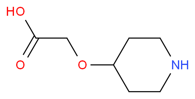 (4-piperidinyloxy)acetic acid_分子结构_CAS_146117-93-3)