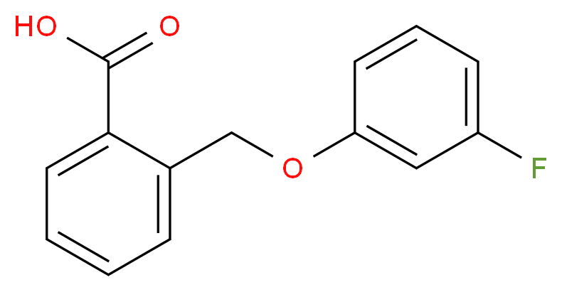 2-[(3-Fluorophenoxy)methyl]benzoic acid_分子结构_CAS_)