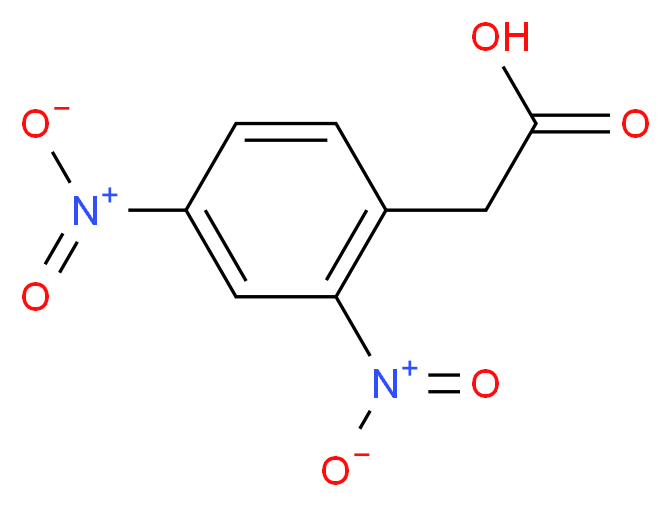 2-(2,4-dinitrophenyl)acetic acid_分子结构_CAS_643-43-6