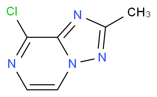 8-Chloro-2-methyl-[1,2,4]triazolo[1,5-a]pyrazine_分子结构_CAS_20914-71-0)