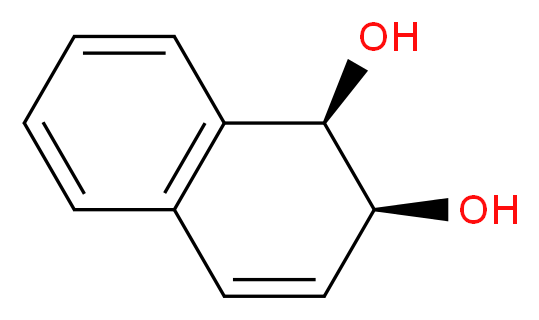 (1R,2S)-顺-1,2-二氢-1,2-萘二醇_分子结构_CAS_51268-88-3)