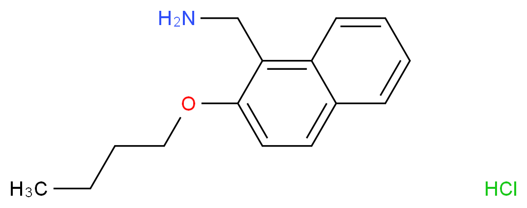 [(2-Butoxy-1-naphthyl)methyl]amine hydrochloride_分子结构_CAS_)