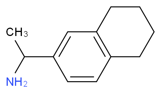 1-(5,6,7,8-tetrahydronaphthalen-2-yl)ethan-1-amine_分子结构_CAS_91562-48-0