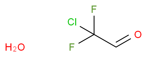2-chloro-2,2-difluoroacetaldehyde hydrate_分子结构_CAS_63034-47-9