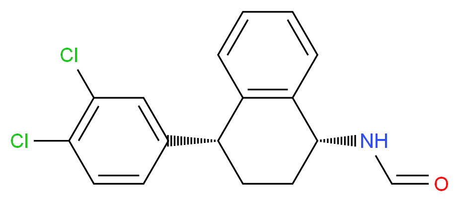 (1R,4R)-N-Formyl-N-desmethyl Sertraline_分子结构_CAS_674768-11-7)