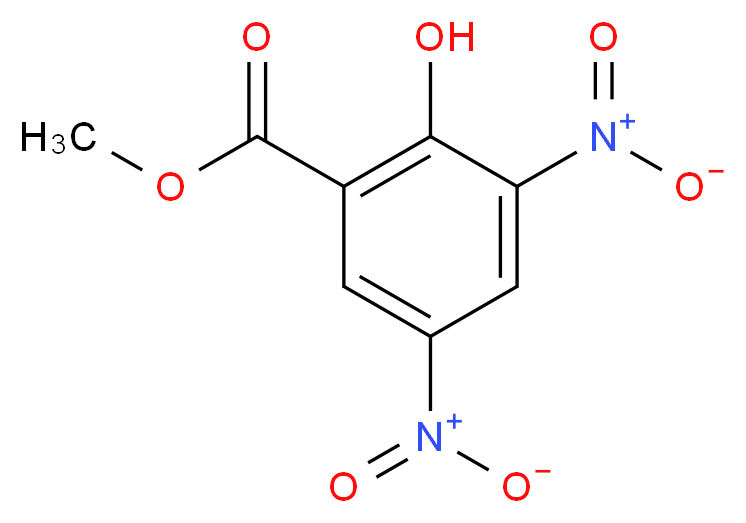 3,5-二硝基水杨酸甲酯_分子结构_CAS_22633-33-6)