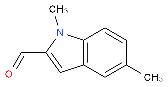 1,5-Dimethyl-1H-indole-2-carboxaldehyde_分子结构_CAS_)