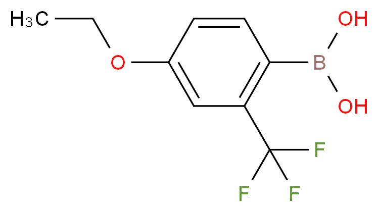 [4-ethoxy-2-(trifluoromethyl)phenyl]boronic acid_分子结构_CAS_313545-39-0