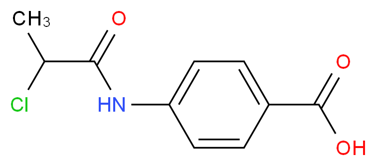 4-[(2-Chloropropanoyl)amino]benzoic acid_分子结构_CAS_)
