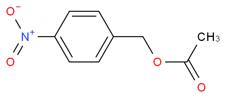 4-Nitrobenzyl acetate_分子结构_CAS_619-90-9)