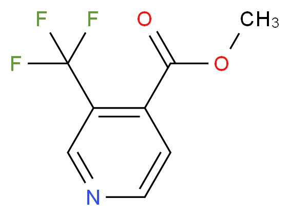 Methyl 3-(trifluoromethyl)pyridine-4-carboxylate_分子结构_CAS_1203952-88-8)