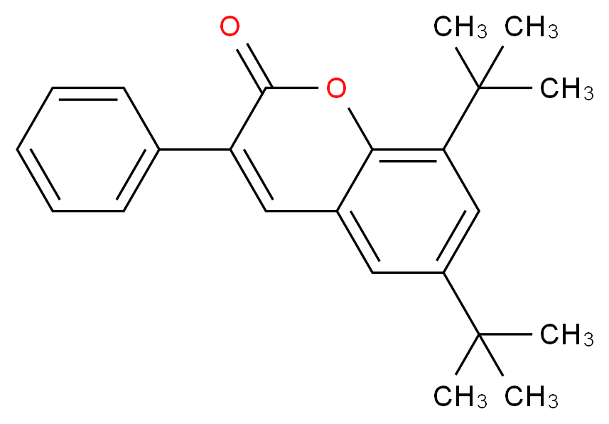 6,8-Bis(tert-butyl)-3-phenylcoumarin_分子结构_CAS_)