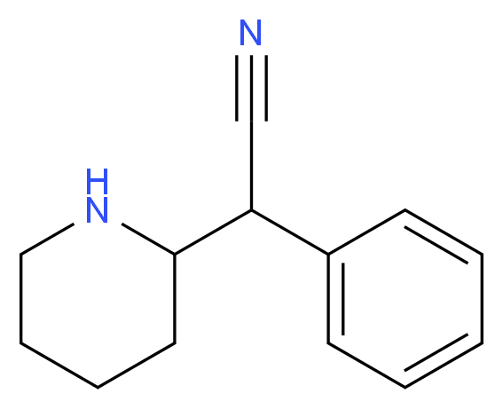 α-Phenyl-2-piperidineacetonitrile_分子结构_CAS_500780-11-0)