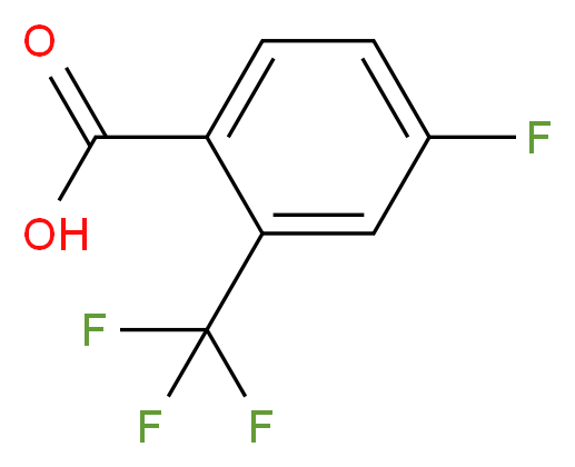 4-氟-2-(三氟甲基)苯甲酸_分子结构_CAS_141179-72-8)