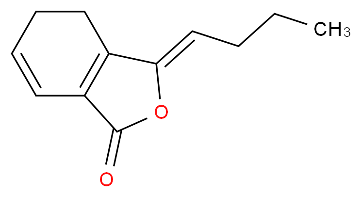 (3Z)-3-butylidene-1,3,4,5-tetrahydro-2-benzofuran-1-one_分子结构_CAS_4431-01-0