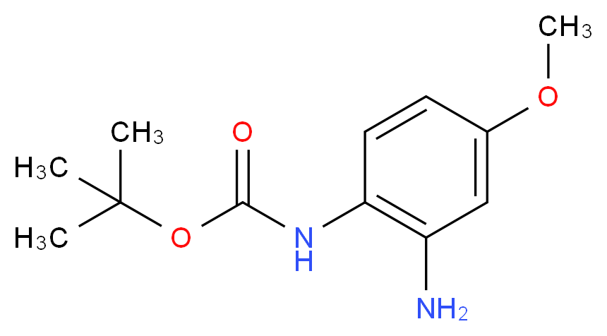 tert-butyl N-(2-amino-4-methoxyphenyl)carbamate_分子结构_CAS_213118-56-0)