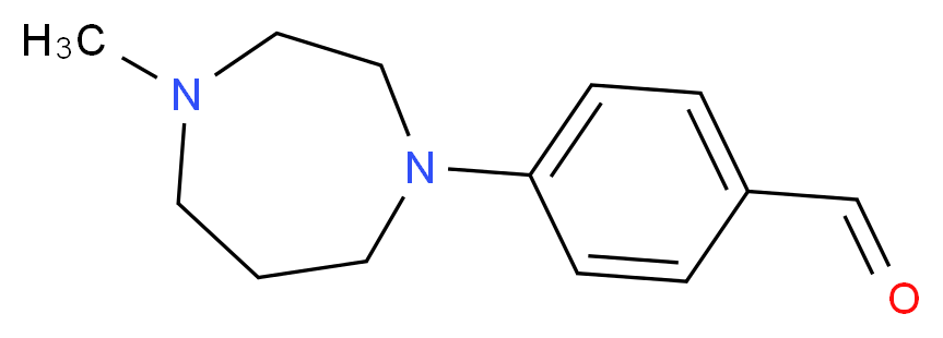 4-(4-methylperhydro-1,4-diazepin-1-yl)benzaldehyde_分子结构_CAS_166438-86-4)