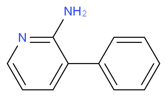 3-Phenylpyridin-2-ylamine_分子结构_CAS_87109-10-2)