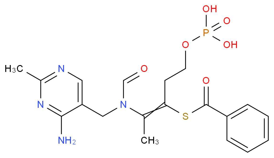 S-BENZOYLTHIAMINE O-MONOPHOSPHATE_分子结构_CAS_22457-89-2)