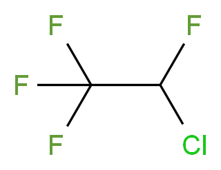 2-chloro-1,1,1,2-tetrafluoroethane_分子结构_CAS_2837-89-0