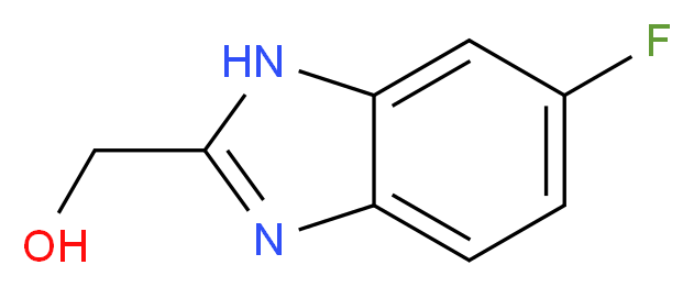 (6-Fluoro-1H-benzimidazol-2-yl)methanol_分子结构_CAS_)