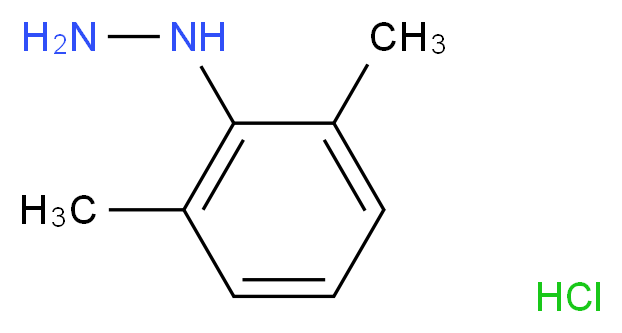 (2,6-Dimethylphenyl)hydrazine hydrochloride_分子结构_CAS_2538-61-6)