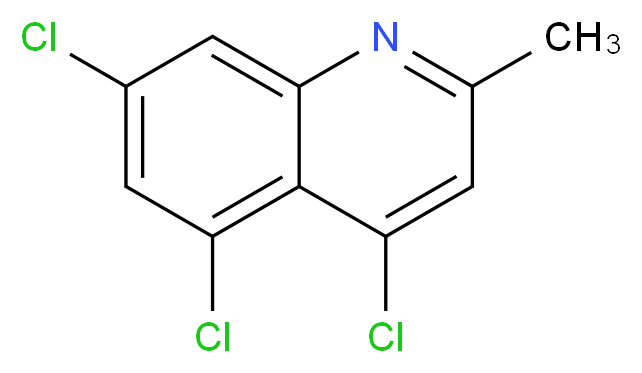 2-METHYL-4,5,7-TRICHLOROQUINOLINE_分子结构_CAS_203626-80-6)