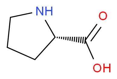 2-Pyrrolidinecarboxylic acid_分子结构_CAS_147-85-3)