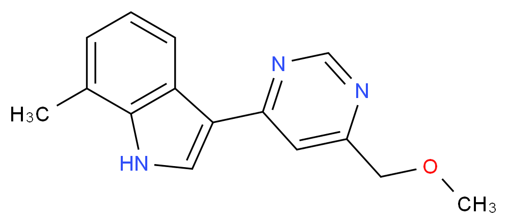 3-[6-(methoxymethyl)pyrimidin-4-yl]-7-methyl-1H-indole_分子结构_CAS_)