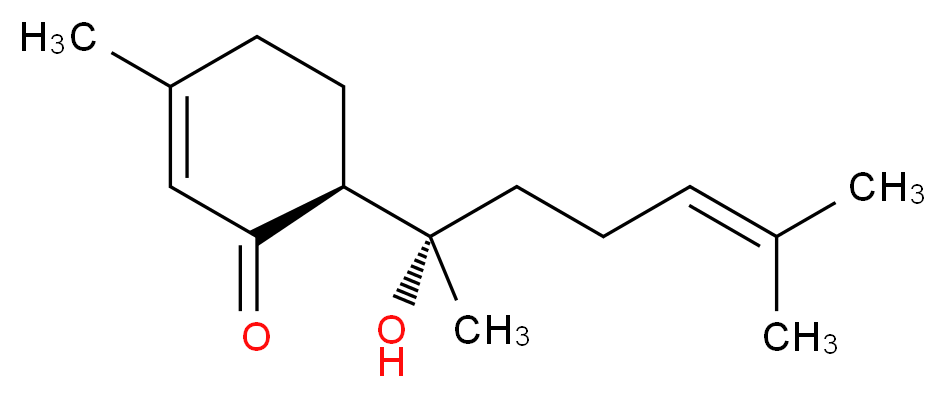 (6S)-6-[(2S)-2-hydroxy-6-methylhept-5-en-2-yl]-3-methylcyclohex-2-en-1-one_分子结构_CAS_95602-94-1
