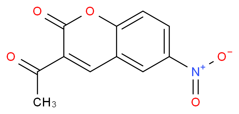 3-acetyl-6-nitro-2H-chromen-2-one_分子结构_CAS_53653-67-1