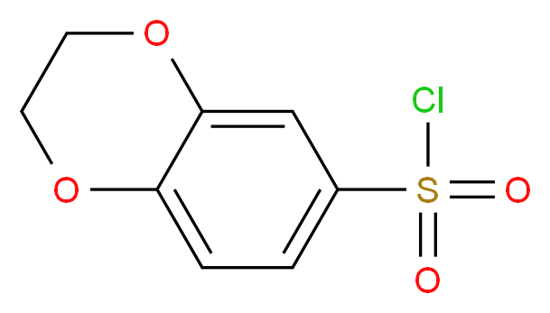 苯并-1,4-二噁烷-6-磺酰氯_分子结构_CAS_63758-12-3)