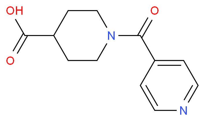 1-Isonicotinoylpiperidine-4-carboxylic acid_分子结构_CAS_67691-60-5)
