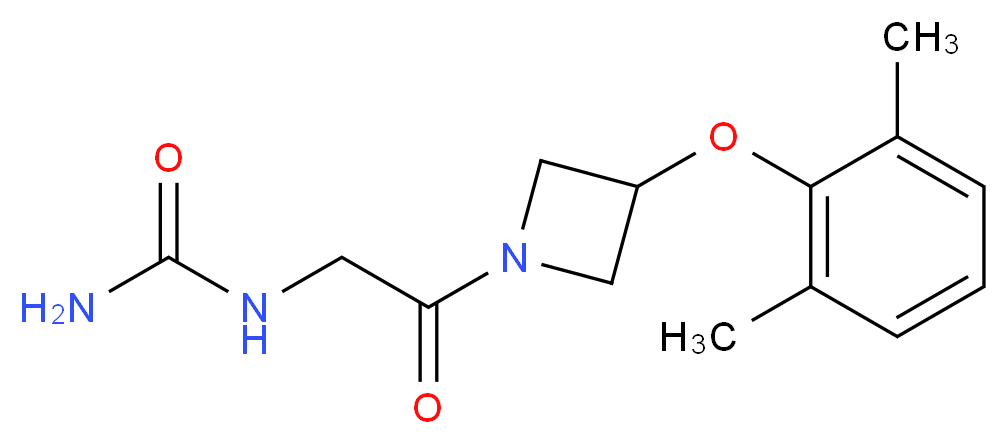 N-{2-[3-(2,6-dimethylphenoxy)-1-azetidinyl]-2-oxoethyl}urea (non-preferred name)_分子结构_CAS_)