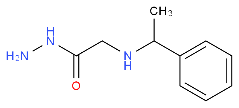 2-[(1-phenylethyl)amino]acetohydrazide_分子结构_CAS_56720-93-5