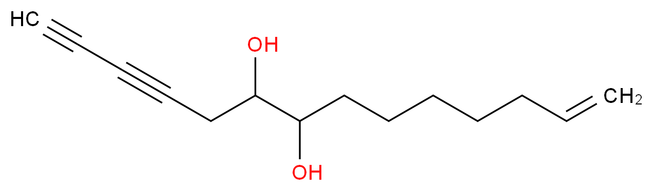 tetradec-13-en-1,3-diyne-6,7-diol_分子结构_CAS_122855-49-6