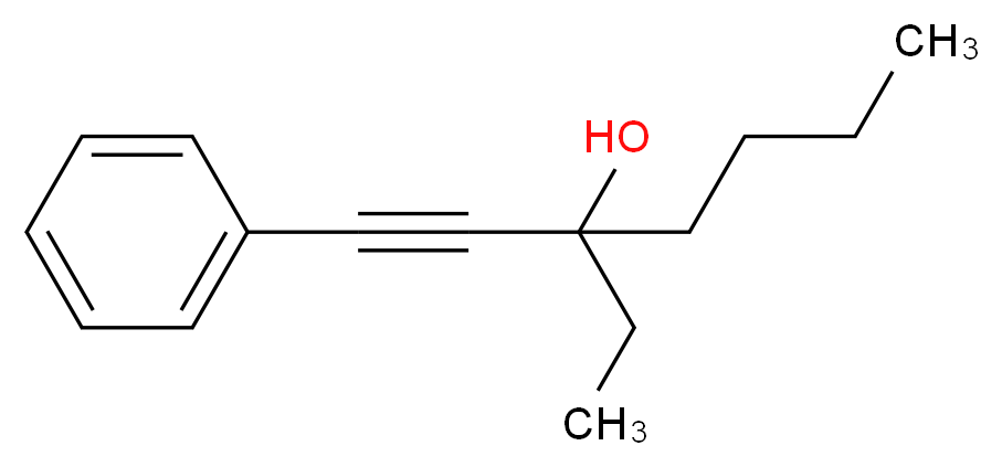 1-PHENYL-3-ETHYL-1-HEPTYN-3-OL_分子结构_CAS_19781-33-0)