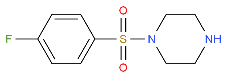 1-((4-fluorophenyl)sulfonyl)piperazine_分子结构_CAS_)