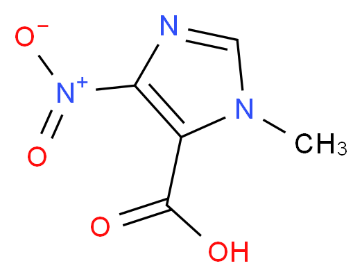 1-Methyl-4-nitro-1H-imidazole-5-carboxylic Acid_分子结构_CAS_54828-05-6)