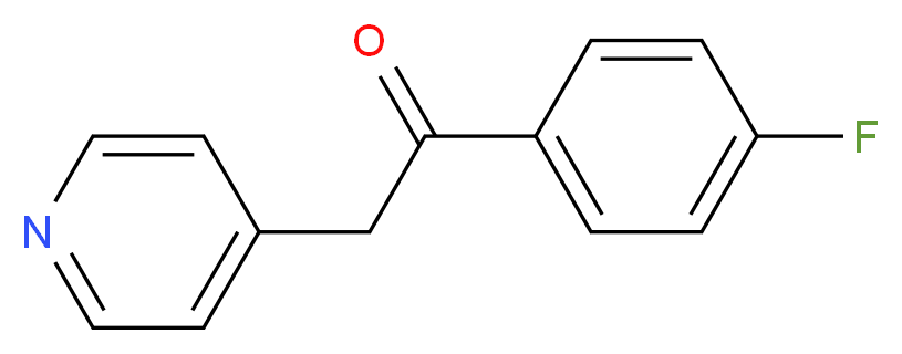1-(4-Fluoro-phenyl)-2-pyridin-4-yl-ethanone_分子结构_CAS_6576/5/2)