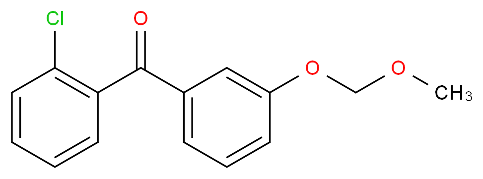 (2-chlorophenyl)[3-(methoxymethoxy)phenyl]methanone_分子结构_CAS_938458-60-7