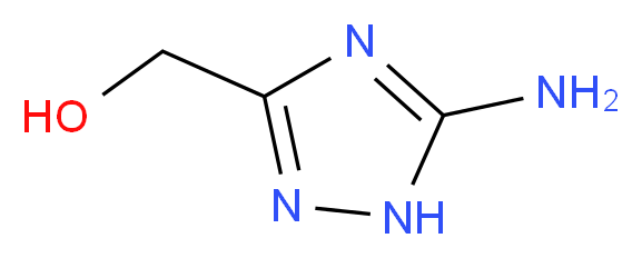 (5-amino-1H-1,2,4-triazol-3-yl)methanol_分子结构_CAS_)