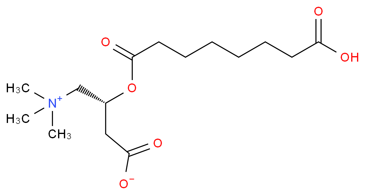 (3R)-3-[(7-carboxyheptanoyl)oxy]-4-(trimethylazaniumyl)butanoate_分子结构_CAS_102636-81-7