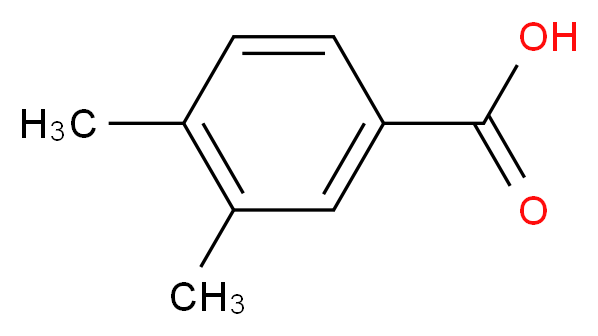 3,4-dimethylbenzoic acid_分子结构_CAS_619-04-5)