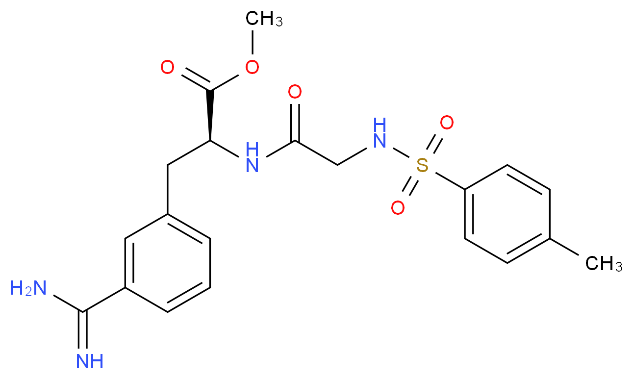 Nalpha-(2-Naphthylsulfonylglycyl)-3-Amidino-D,L-Phenylalanine-Isopropylester_分子结构_CAS_133397-81-6)