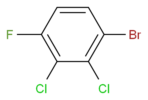 1-bromo-2,3-dichloro-4-fluorobenzene_分子结构_CAS_1093092-14-8