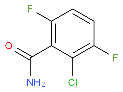 2-氯-3,6-二氟苯甲酰胺_分子结构_CAS_261762-40-7)