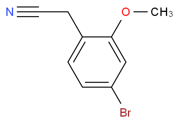 2-(4-bromo-2-methoxyphenyl)acetonitrile_分子结构_CAS_858523-37-2